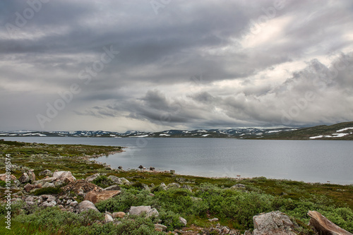 Obraz na płótnie Haugastøl is a beautiful place belonging to Buskerud, Norway w salonie