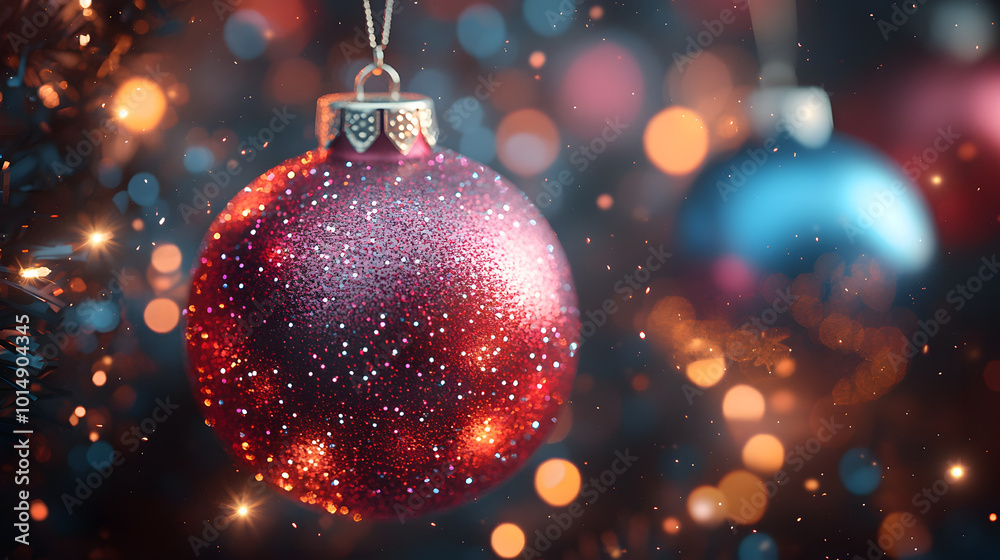 Shimmering Scarlet Christmas Orbs Shimmering Scarlet Christmas Orbs