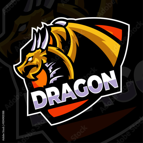 Dragon esport mascot logo design
dragon vector mascot logo design with modern illustration concept style for badge, emblem and tshirt printing. angry dragon illustration for sport and esport team.