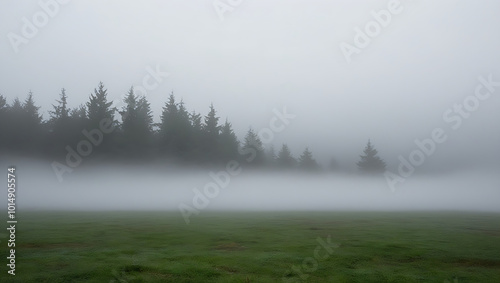 Whispers of Dawn: A Tree in the Fog 