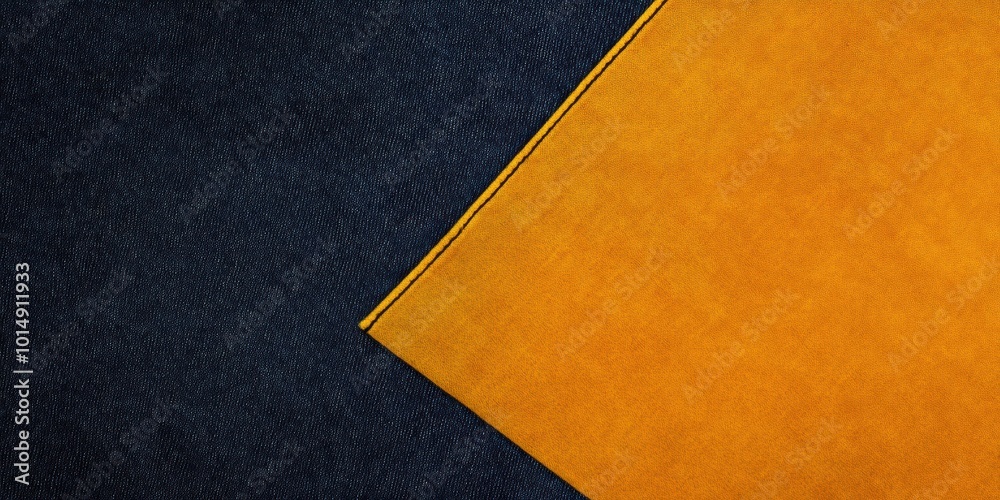 Abstract Fabric Textures: Dark Blue and Yellow Contrast Abstract Fabric Textures: Dark Blue and Yellow Contrast