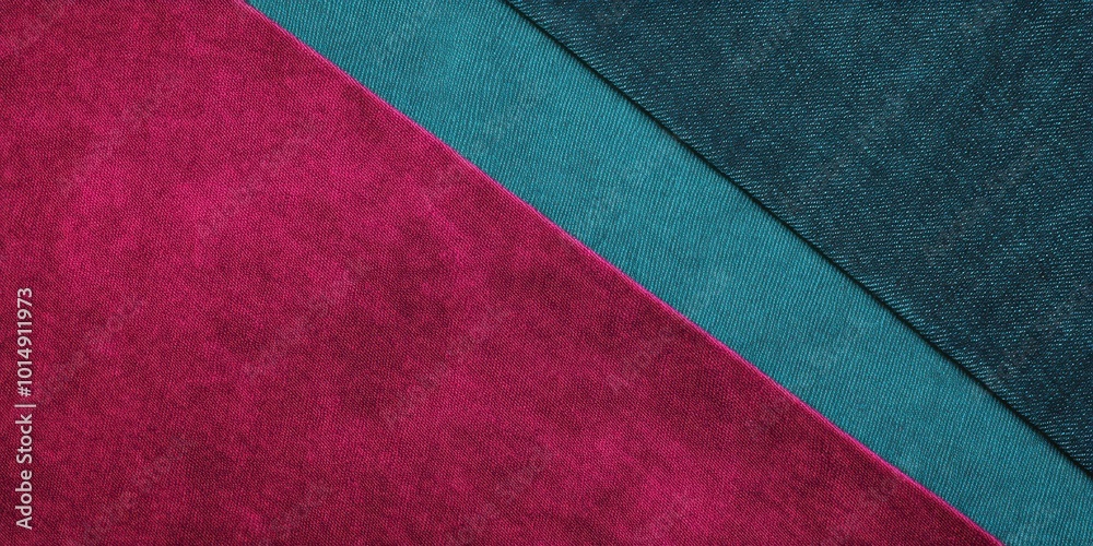 Textured Fabrics in Bold Colors: Magenta and Teal Textured Fabrics in Bold Colors: Magenta and Teal