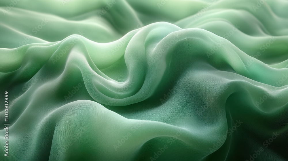 Obraz premium Soft Green Gradient Background with Ample Copy Space for Design Projects