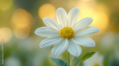 A macro shot of a white flannel flower  a blurred soft color background