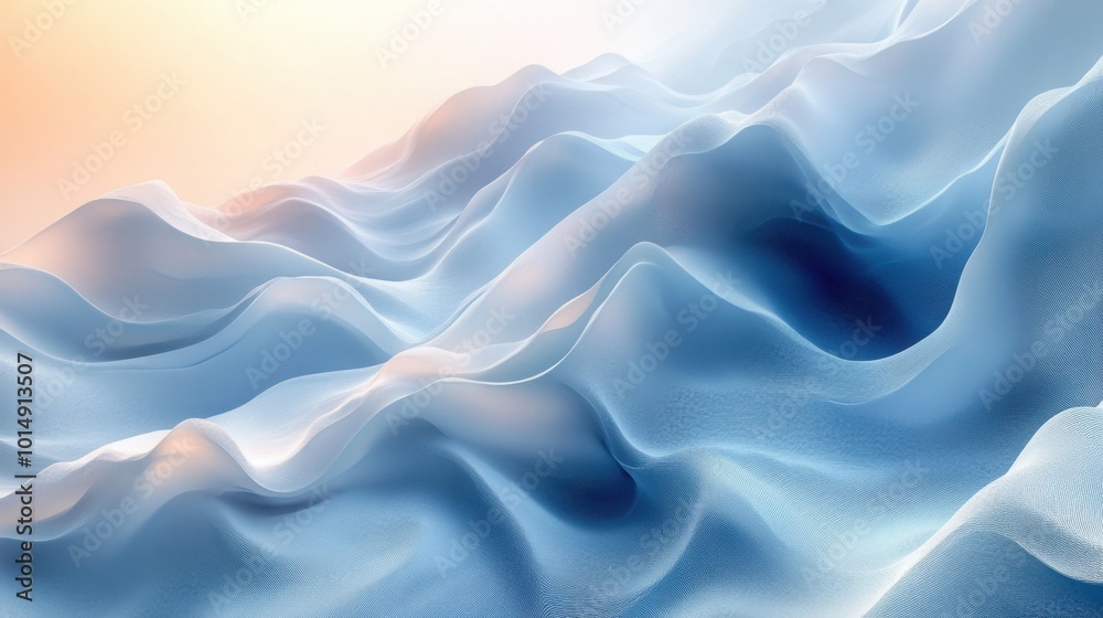 Obraz premium Soft Grey to Blue Gradient Background with Large Copy for Modern Design Projects