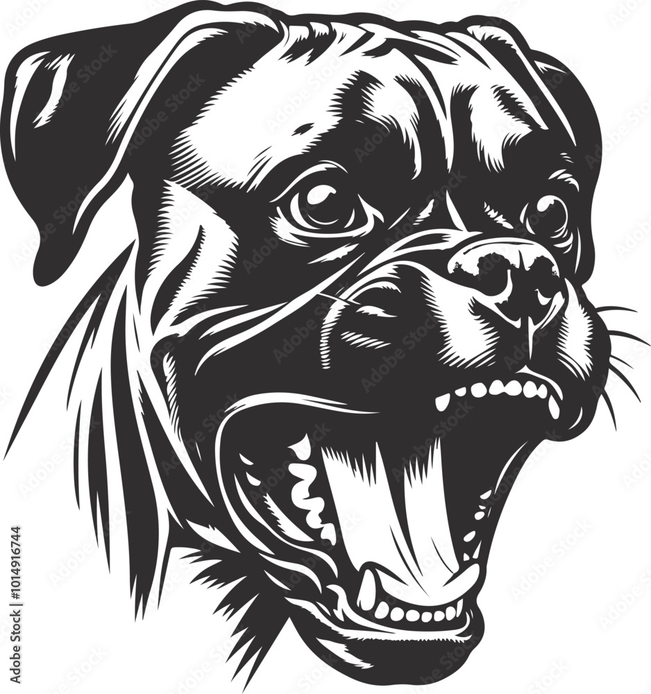 black and white illustration of a dog black and white illustration of a dog