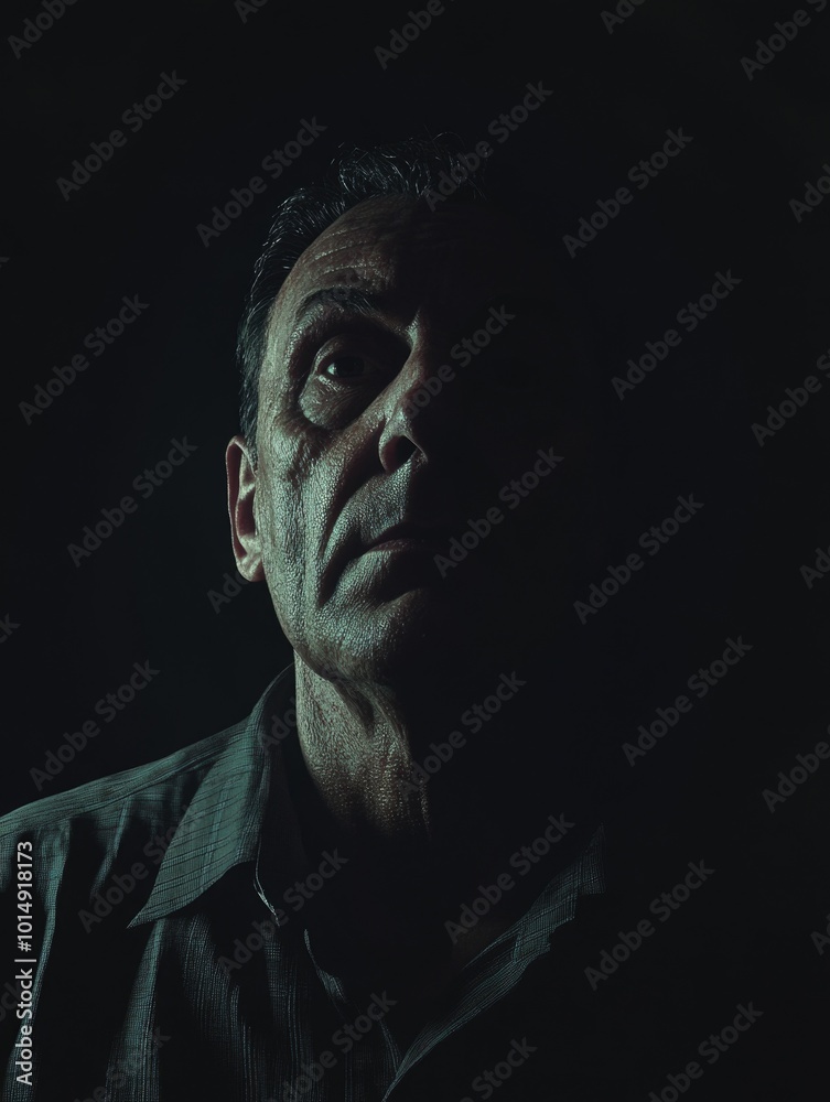 Man in darkness Man in darkness