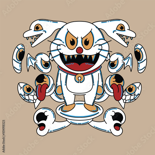 Vector asset illustration suitable for use for branding clothing advertising and so on
