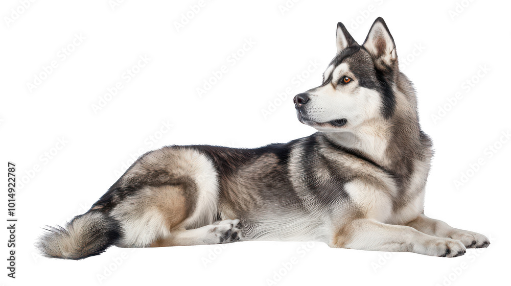Majestic Siberian Husky in Profile Majestic Siberian Husky in Profile