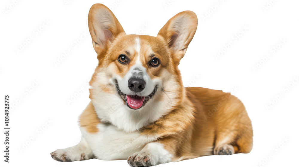 Happy Corgi Relaxing at Home Happy Corgi Relaxing at Home