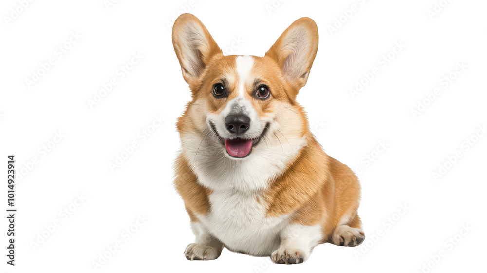 Happy Corgi with Fluffy Ears Happy Corgi with Fluffy Ears