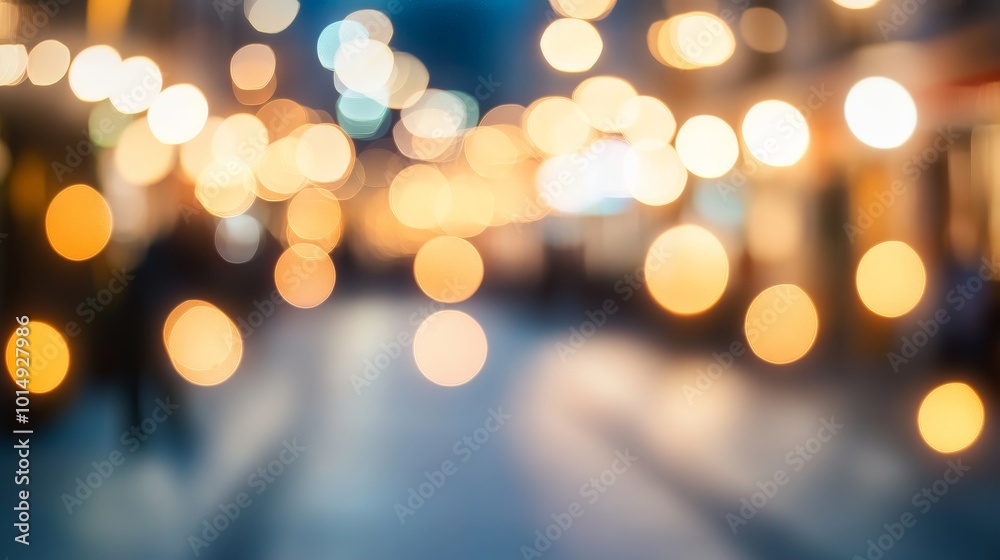 Enchanting Bokeh Lights in the Night Enchanting Bokeh Lights in the Night