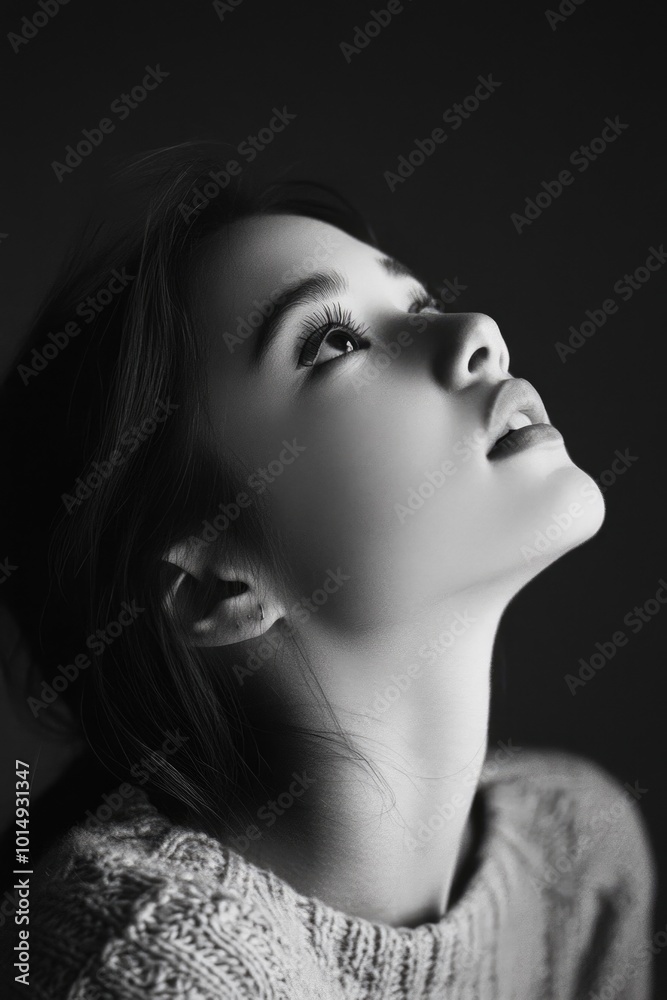Woman with closed eyes Woman with closed eyes