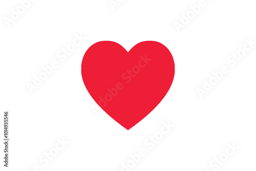 Minimalist Heart Icon Design, Love Symbol in Vector EPS Format, Adobe Illustrator Artwork