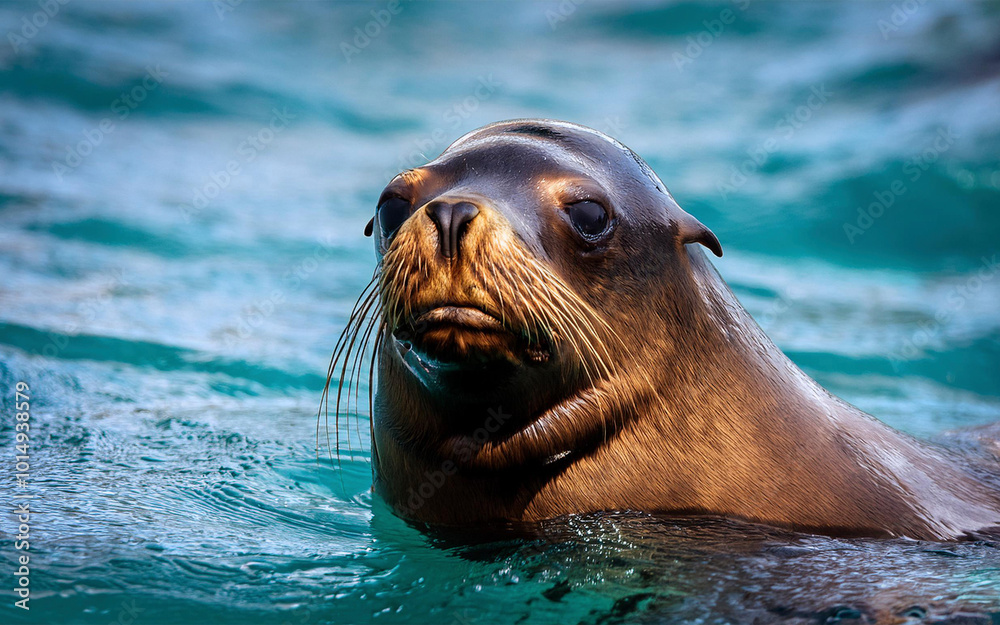 Fototapeta premium a sea lion in southern Chile