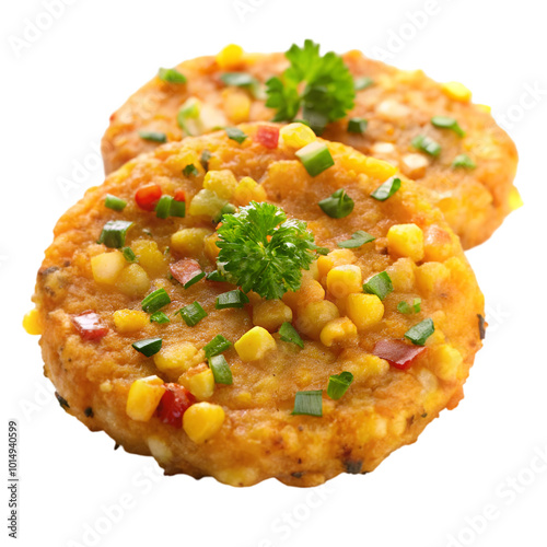 Potato patties Isolated on transparent background