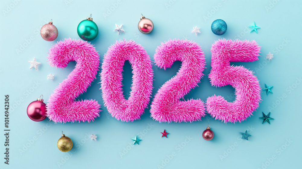 Background with the numbers 2025, ideal for New Years and parties Background with the numbers 2025, ideal for New Years and parties