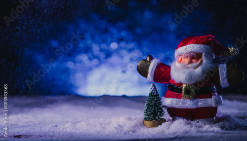 8k christmas background , copy space , Elegant festive greeting card, December theme photo