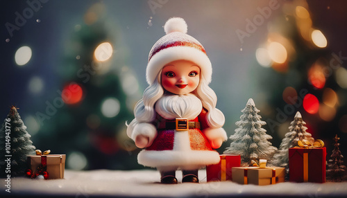 8k christmas background , copy space , Elegant festive greeting card, December theme photo