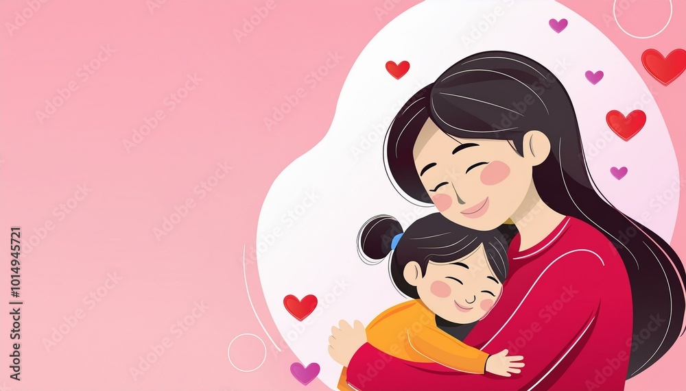 A child hugging a parent tightly, symbolizing the promise of security and love, love promise A child hugging a parent tightly, symbolizing the promise of security and love, love promise