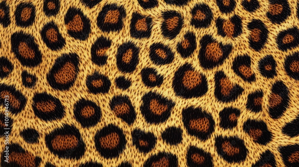 Close-up of a leopard’s spotted fur, highlighting its distinctive pattern Close-up of a leopard’s spotted fur, highlighting its distinctive pattern