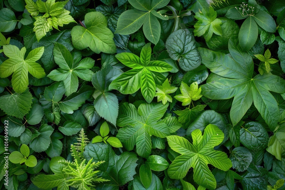 A detailed shot of a cluster of green leaves, ideal for representing nature and the outdoors in your project