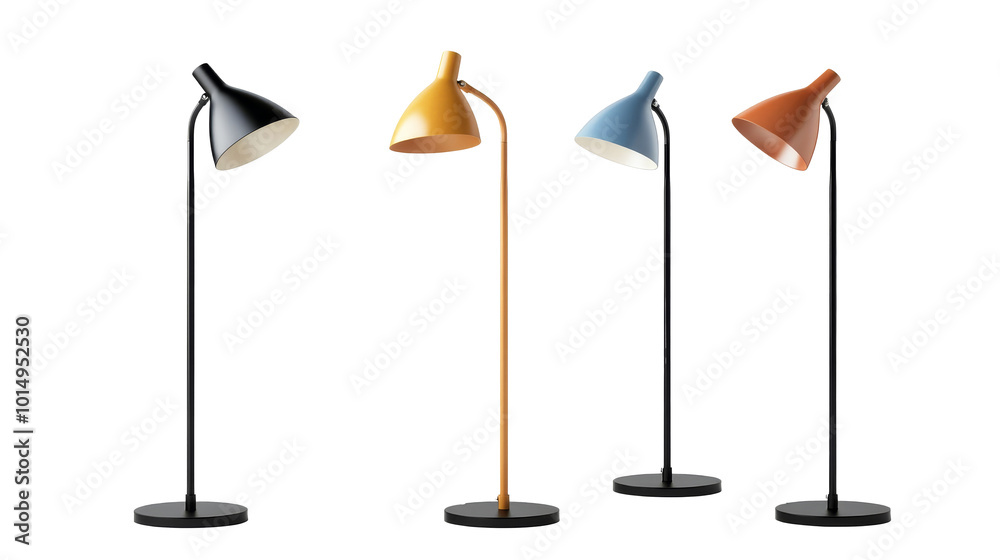 A row of lamps with different colors.on a transparent background. PNG format A row of lamps with different colors.on a transparent background. PNG format