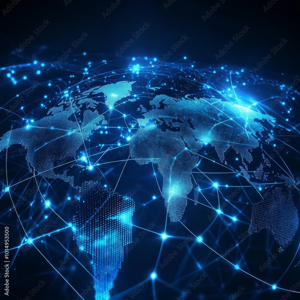 Abstract global network concept Abstract global network concept