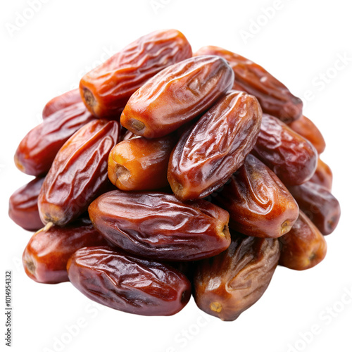 Dates in a bowl on a transparent background photo