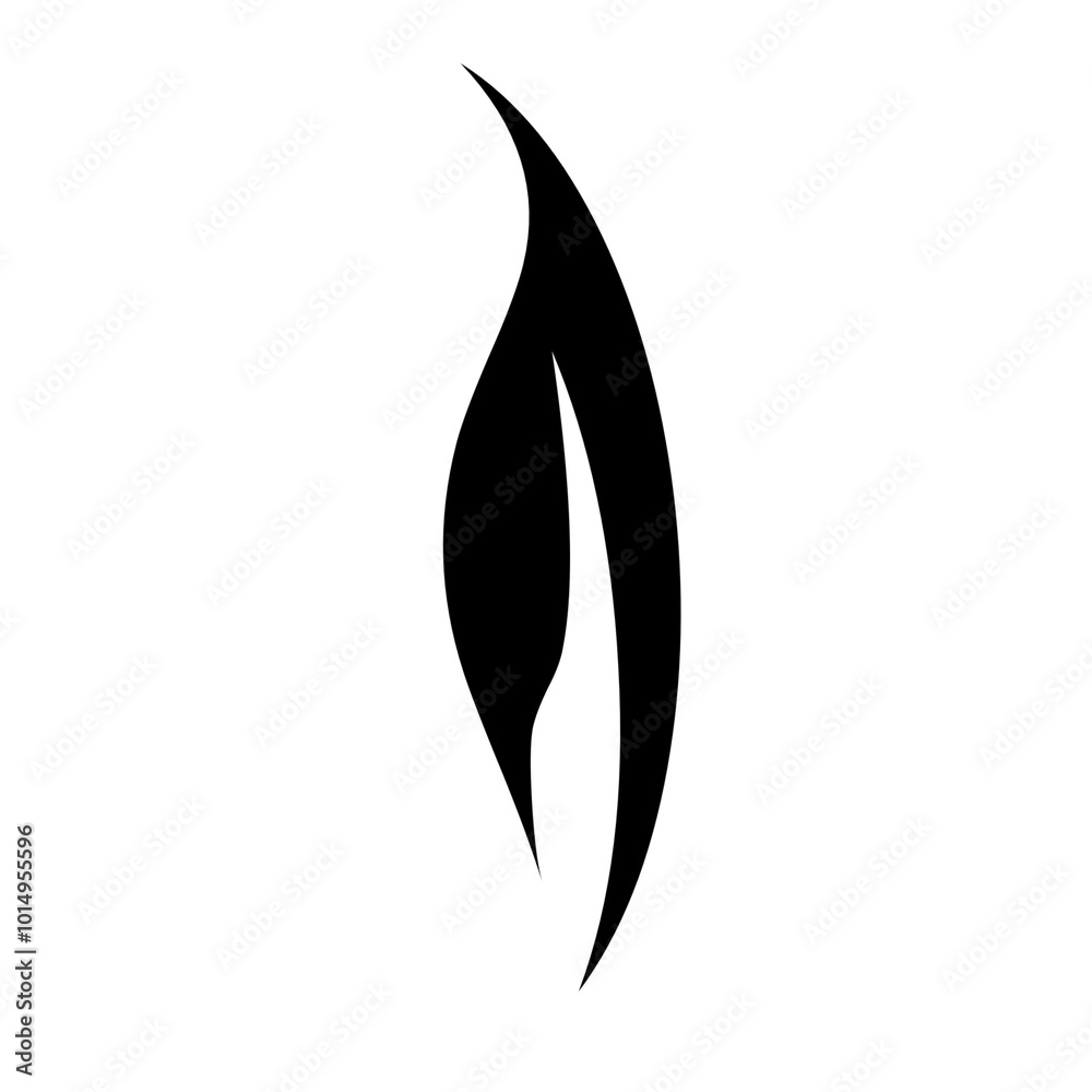 Silhouette of Nature A Collection of Leaves and Floral Motifs