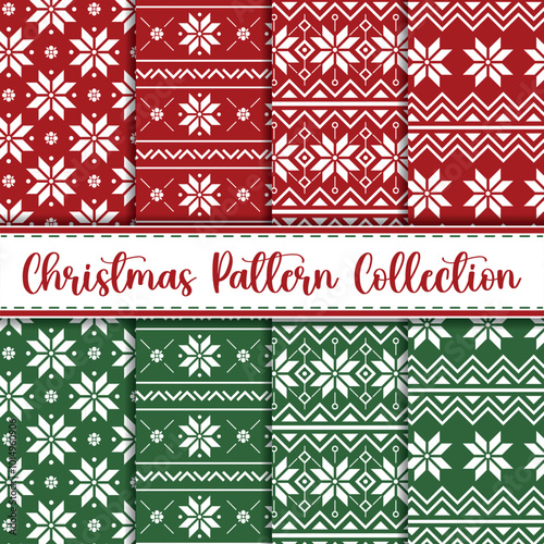 Winter christmas sweater pattern