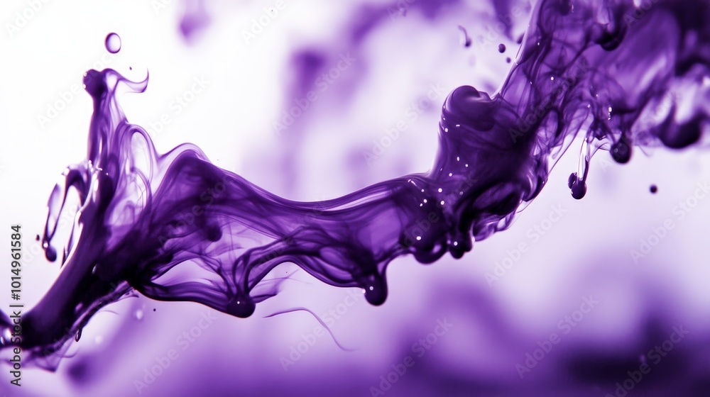 Fototapeta premium Ethereal Purple Swirls: A Captivating Dance of Light and Color