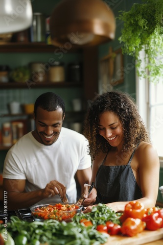 couple in the kitchen