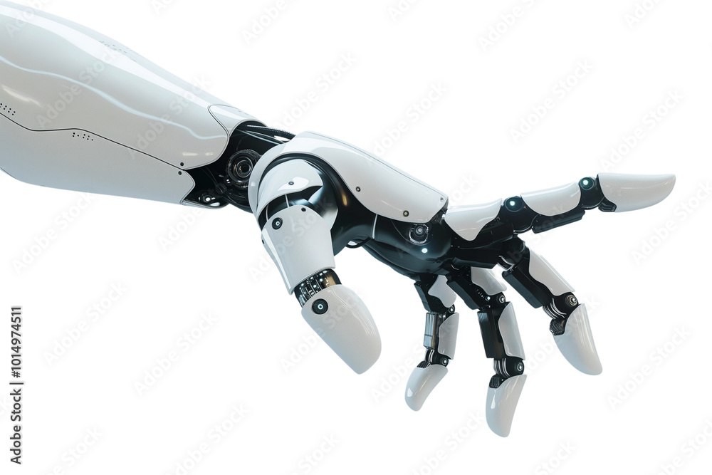 Robot hand close up, artificial intelligence element technology robot futurist cyborg science. die cut transparent PNG. Robot hand close up, artificial intelligence element technology robot futurist cyborg science. die cut transparent PNG.