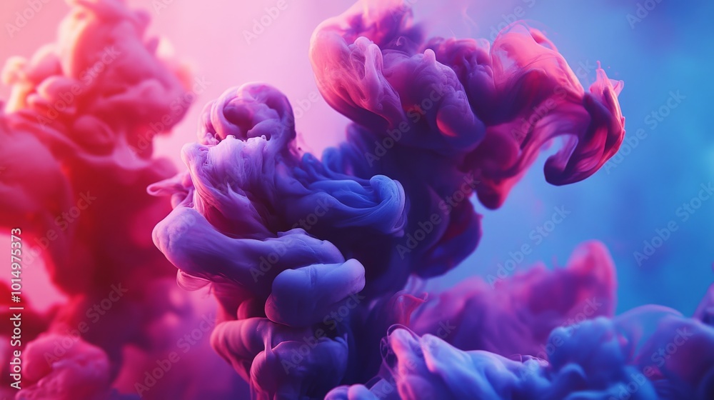 Obraz premium Vibrant Ink Explosion in Pastel Hues