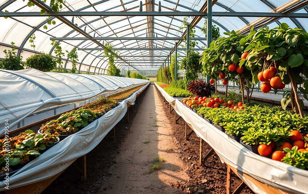 greenhouse with plants greenhouse with plants