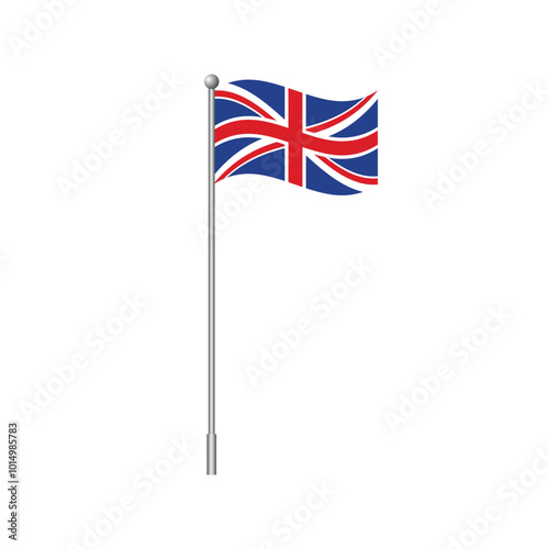 United Kingdom national flag symbol isolated. Vector illustration