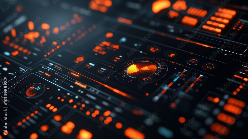Dynamic Marketing Automation Concepts in Sleek Design on Black Background Dynamic Marketing Automation Concepts in Sleek Design on Black Background
