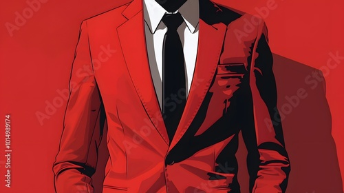 Minimalist suit jacket vector illustration