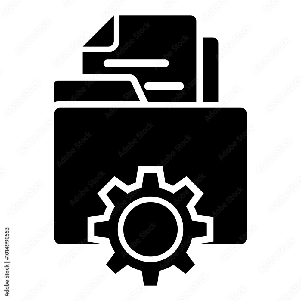 Data Management Glyph Icon