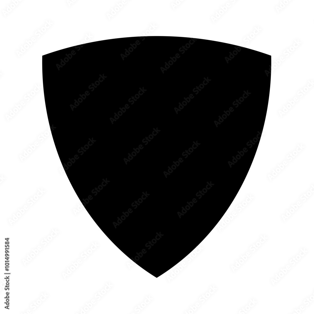 Shield icon silhouette. Vector image Shield icon silhouette. Vector image