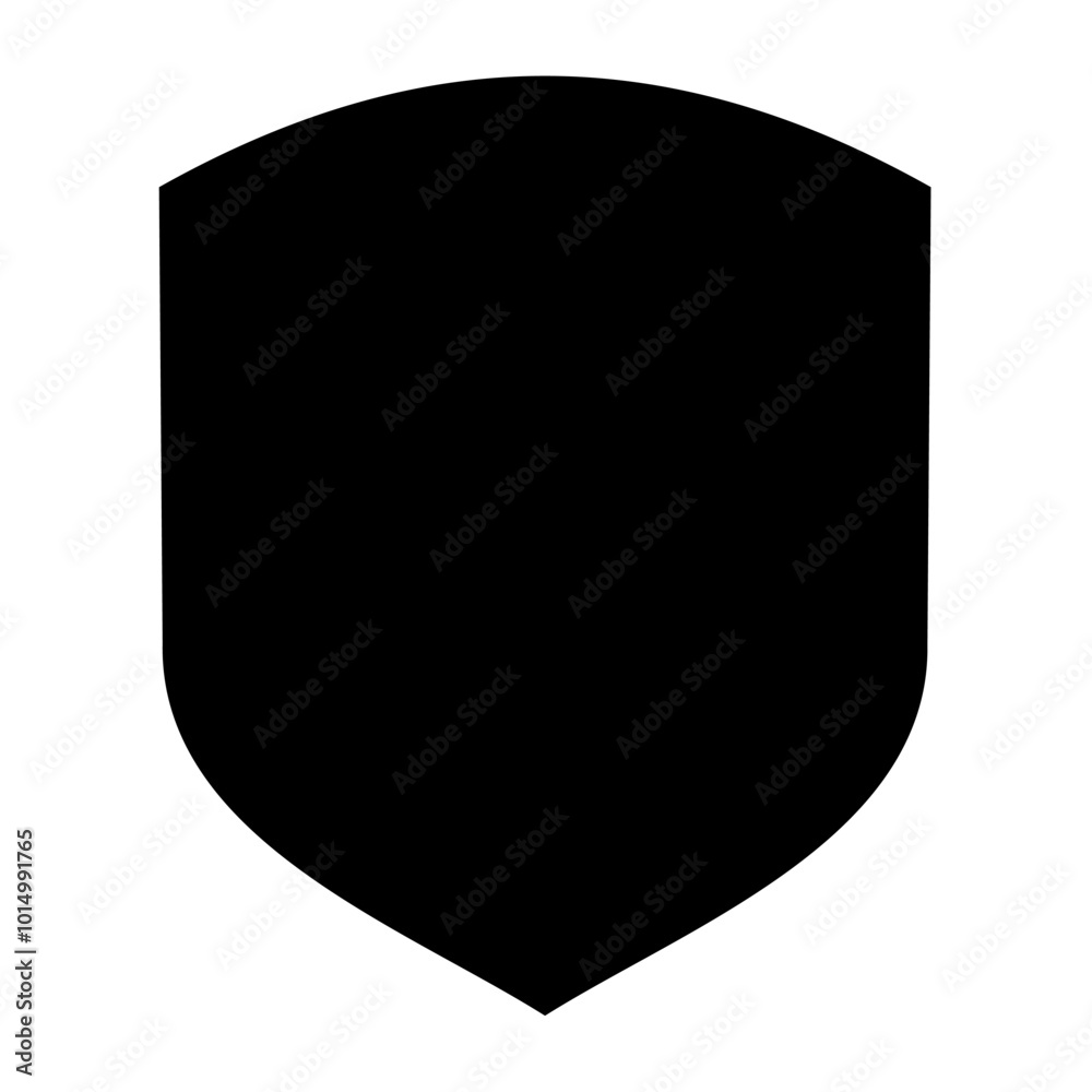 Shield icon silhouette. Vector image Shield icon silhouette. Vector image