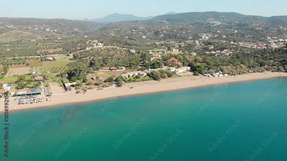 Finikounta beach and fishing village in Messinia, Greece Finikounta beach and fishing village in Messinia, Greece