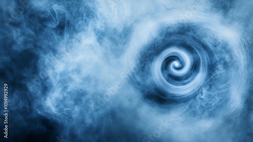 Ethereal Vortex: A Mesmerizing Spiral of Swirling Mist photo