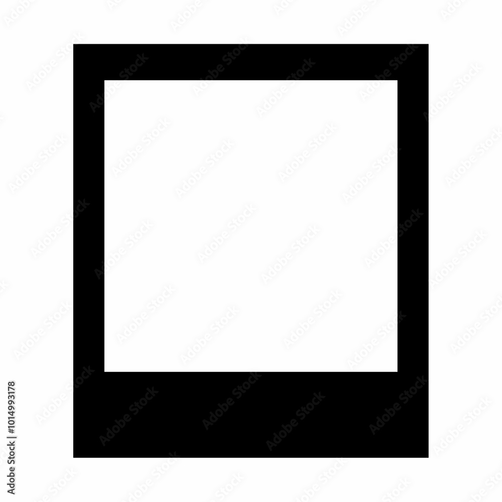 Polaroid frame photo silhouette image Polaroid frame photo silhouette image