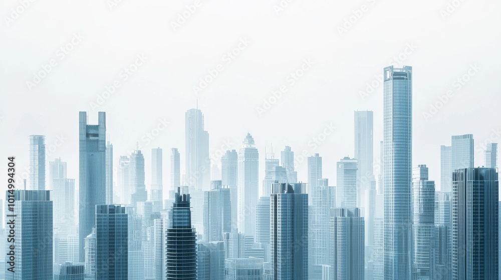 Fototapeta premium photography of modern panaromic skyline cityscape building