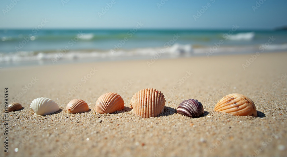 Obraz premium shell on the beach