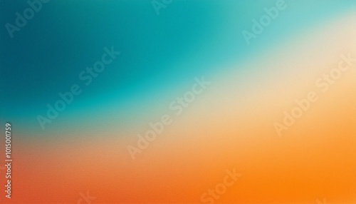 Grainy gradient background teal orange white blue retro noise texture summer banner poster backdrop design