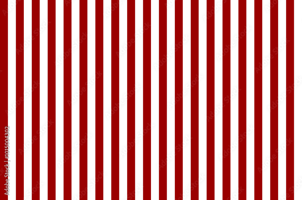 Naklejka premium Crimson Red color and white color background with lines. traditional vertical striped background texture..