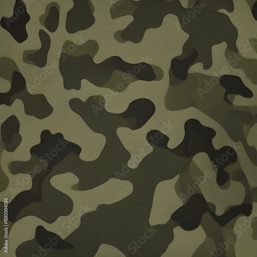 Green Abstract Stylish Camouflage Military Pattern Background